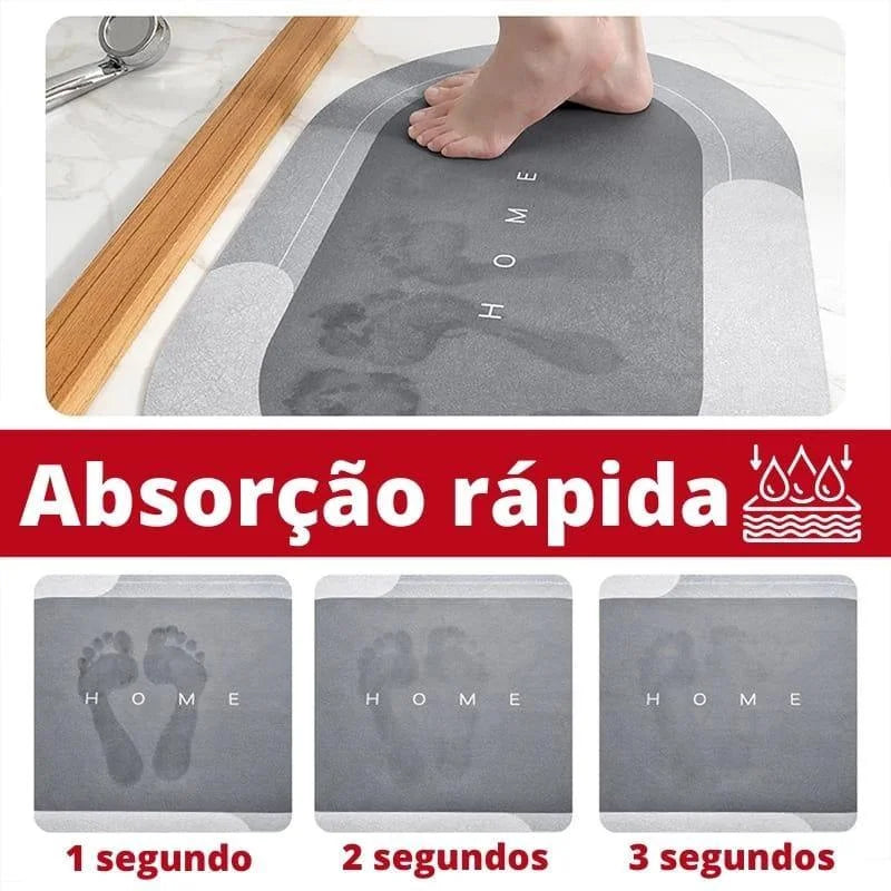 Tapete Antiderrapante Premium com 3 Camadas para Banheiro Offertaza