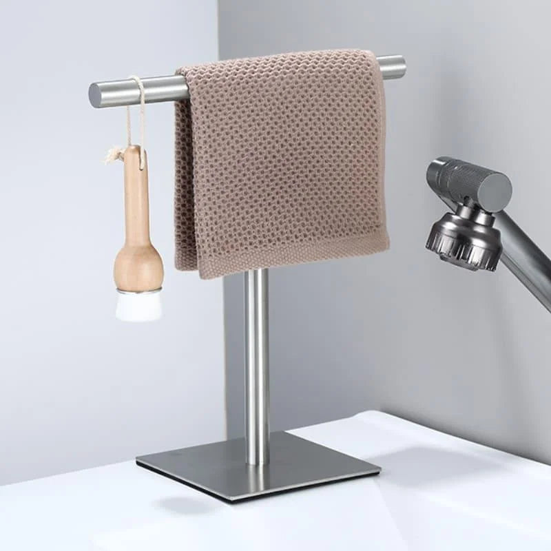 Toalheiro de Aço Inox com Base Emborrachada para Bancada Offertaza