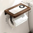 Toalheiro de Parede em Madeira Nogueira para Banheiro Offertaza