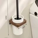 Toalheiro de Parede em Madeira Nogueira para Banheiro Offertaza