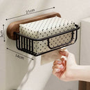 Toalheiro de Parede em Madeira Nogueira para Banheiro Offertaza