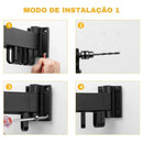 Varal Retrátil de Alumínio para Parede Suporta até 25kg Offertaza