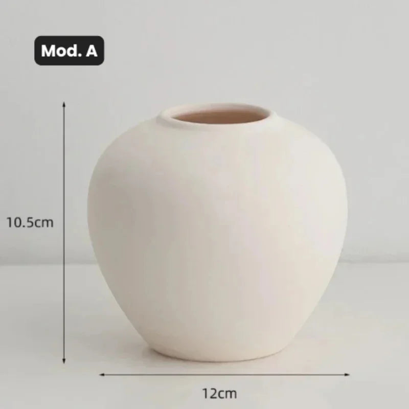 Vaso de Cerâmica para Arranjos Florais Design Moderno Offertaza
