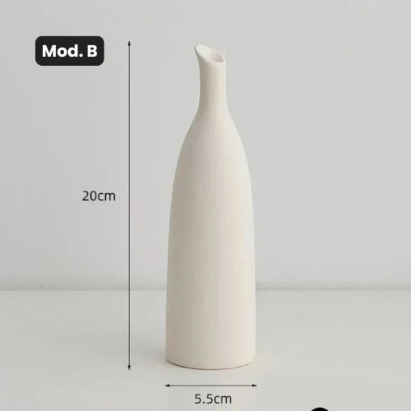 Vaso de Cerâmica para Arranjos Florais Design Moderno Offertaza