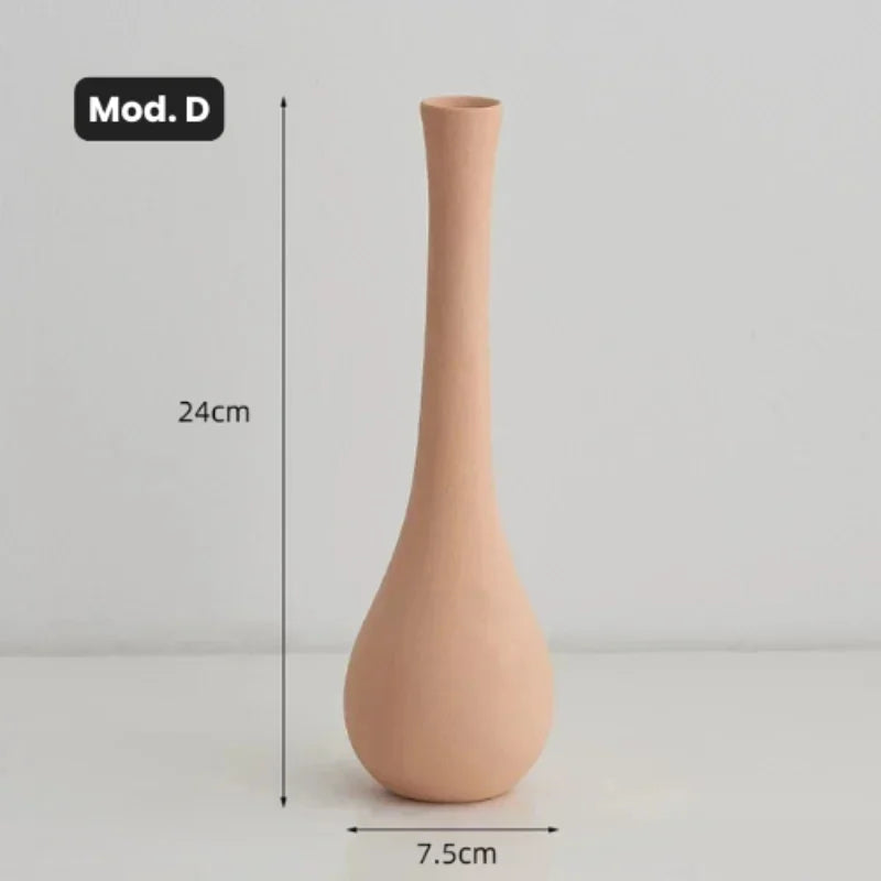Vaso de Cerâmica para Arranjos Florais Design Moderno Offertaza